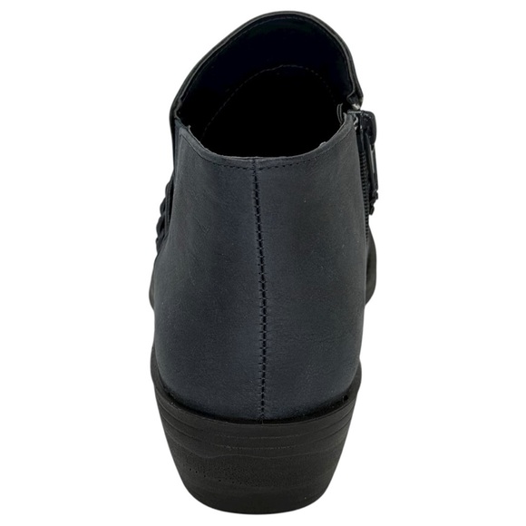 Easy Street Jalia Navy Faux Leather Womens Shooties Size 8W - Picture 4 of 12